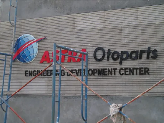 Building logo signage Astra Otoparts